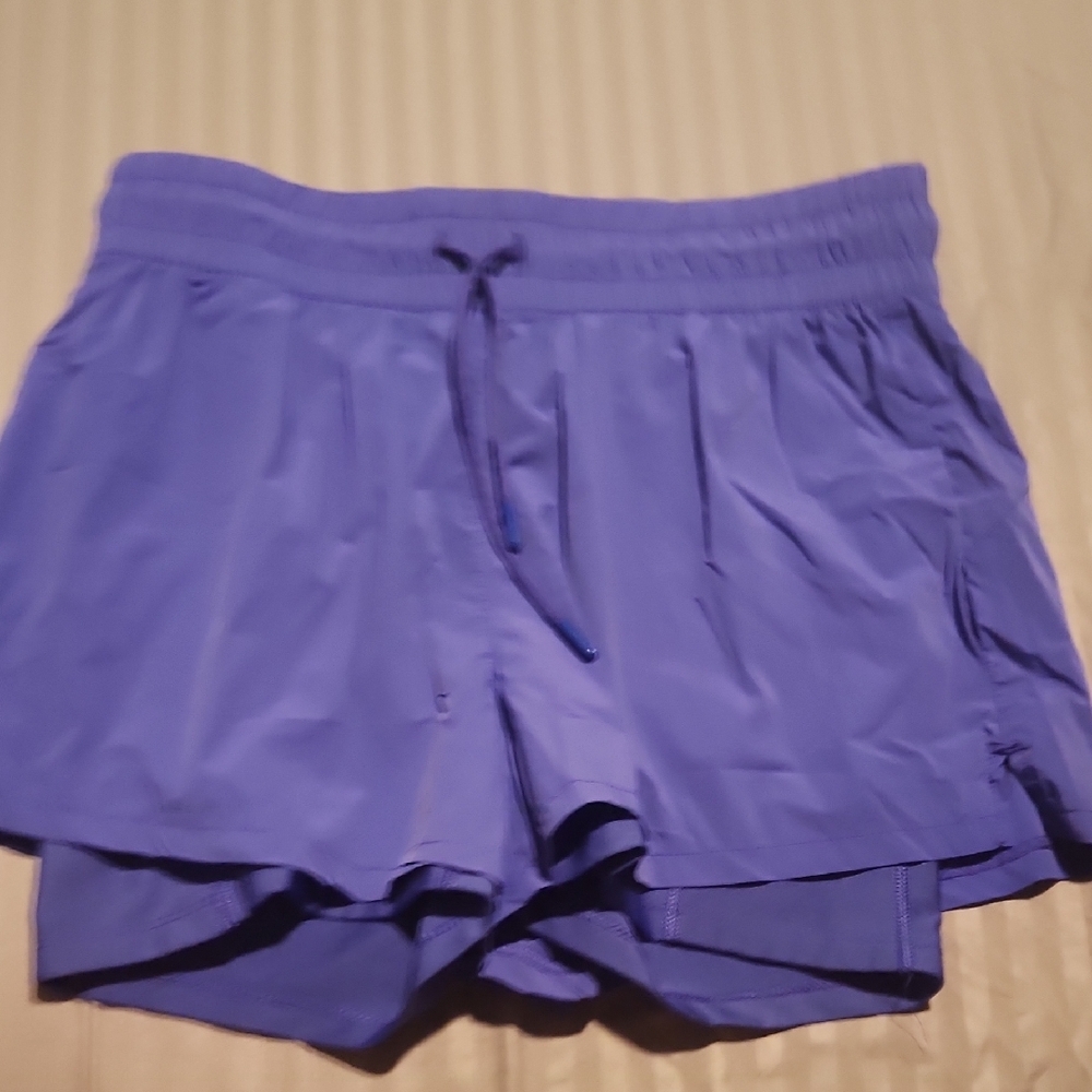 Vibrant Blue Women's Athletic Shorts